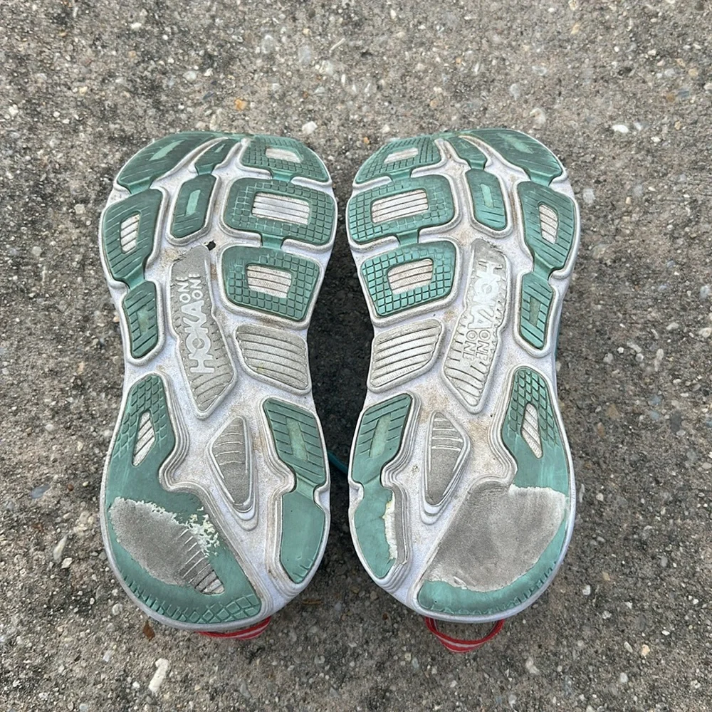 Hoka Teal Athletic Running Shoes - Picture 6 of 8